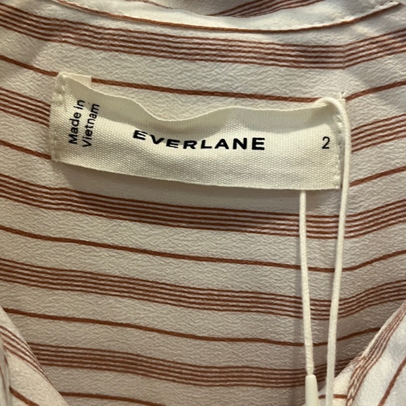Everlane White and Red Striped Shirt - Picture 2 of 6